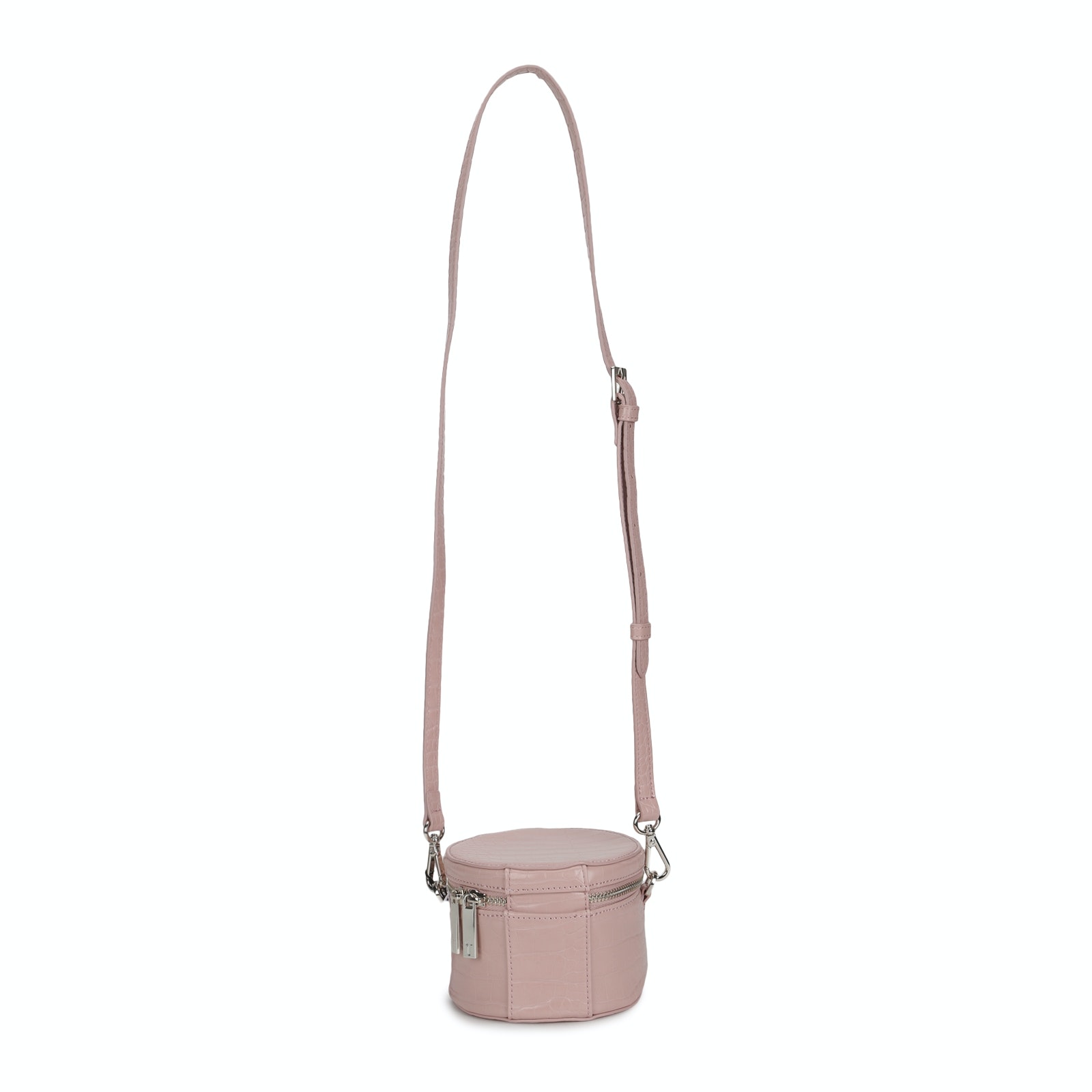 Ted Baker Women Pink Croc Patterned Drum Bag