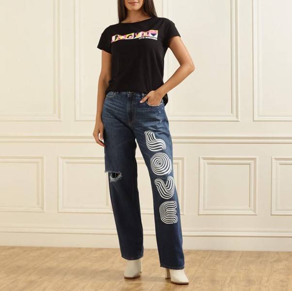 women straight jeans