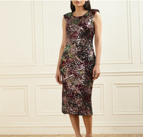 Rinascimento - Multicoloured Sequined Bodycon Dress