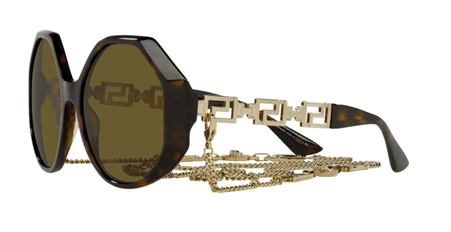 Versace : Women Havana Square Acetate Sunglass @ The Collective