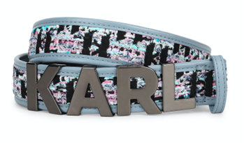 Karl Lagerfeld: Women Multicoloured KARL Buckle Boucle Belt