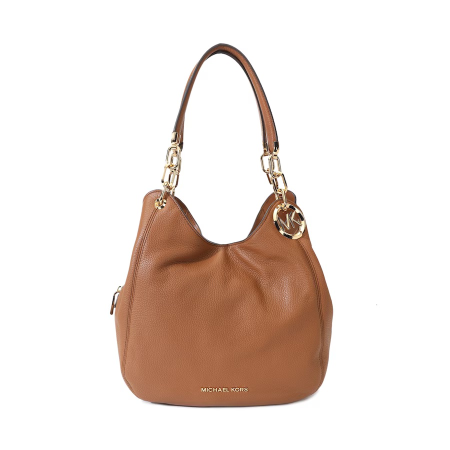 Michael Kors Women Brown Large Lillie Shoulder Bag 